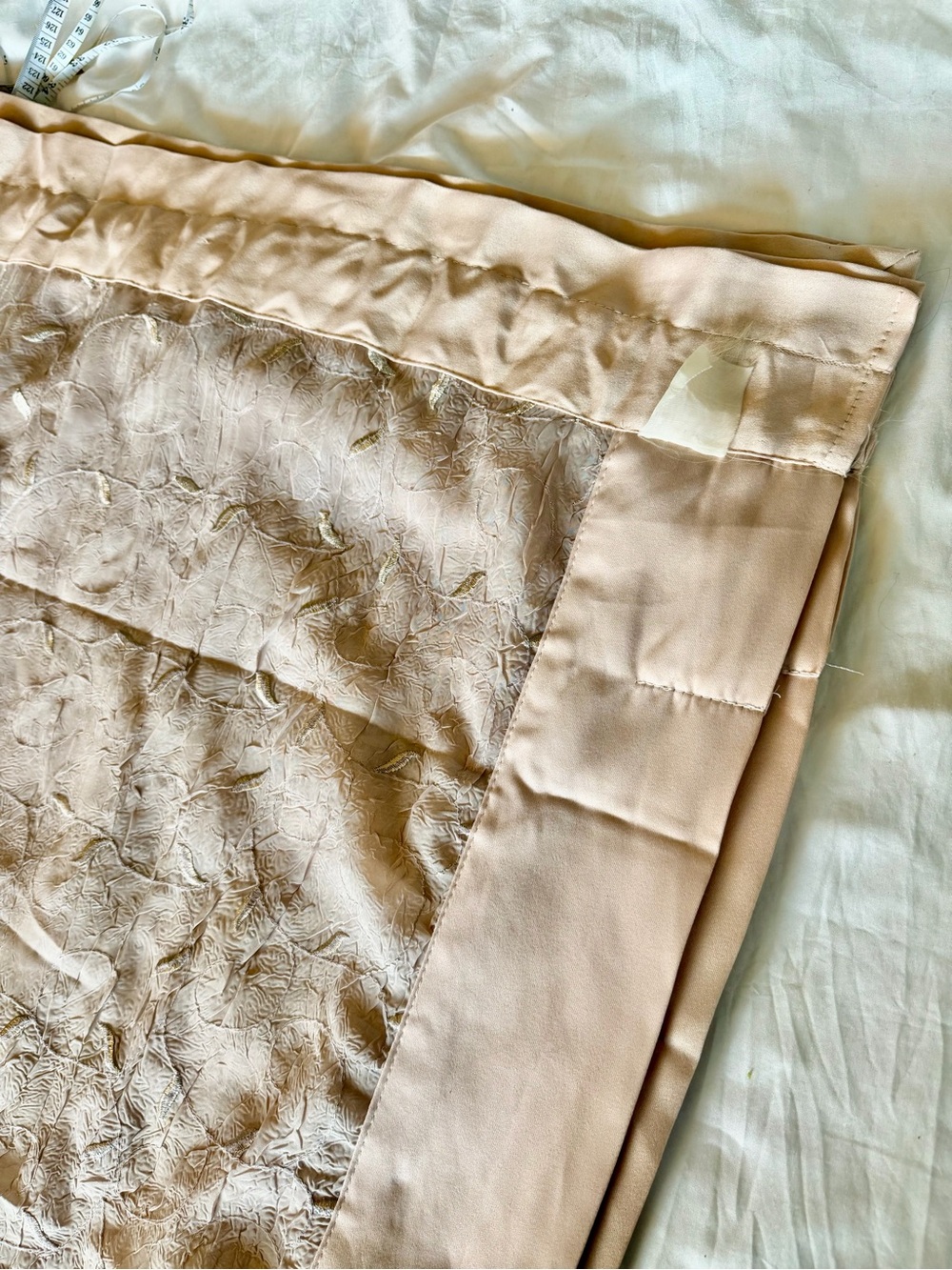 Set of 4 Rod pocket Sheer Taupe Panels 84”